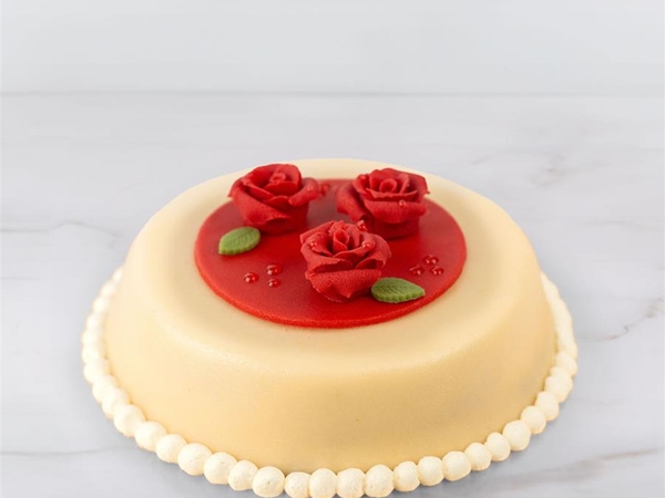 Drie rozen taart