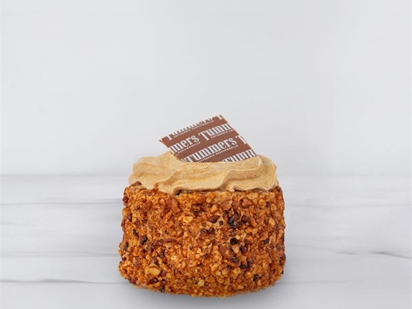 Hazelnoot mokka caramelgebak