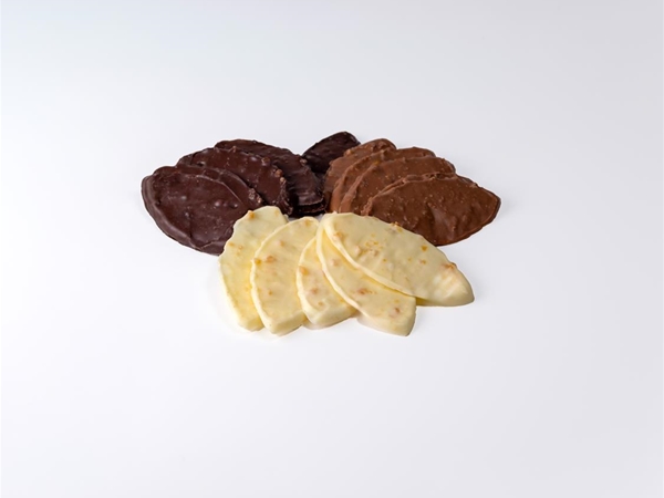 Nougatblaadjes assorti