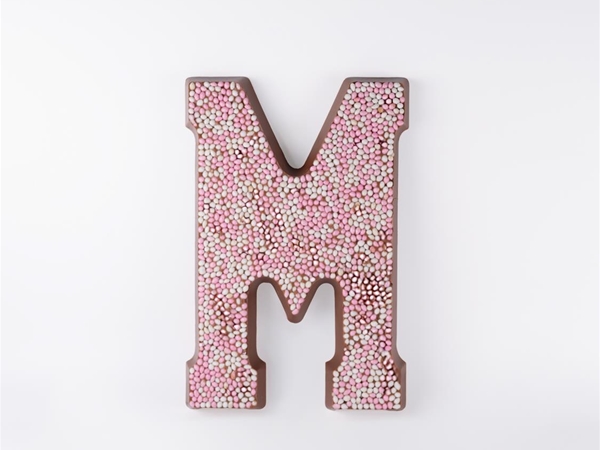 Geboorte letter roze